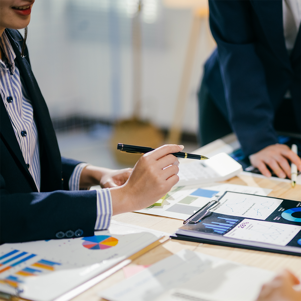 professional reviewing graphics - John Child & Company, Inc.